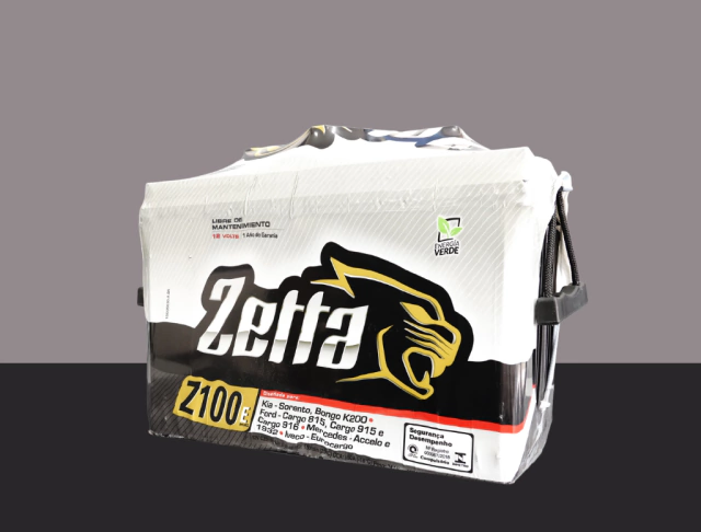 Imagem ilustrativa de bateria compatível com Bateria Zetta Z100D