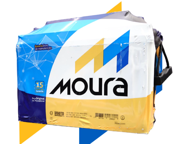 Imagem ilustrativa de bateria compatível com Bateria Moura M90TD 90Ah